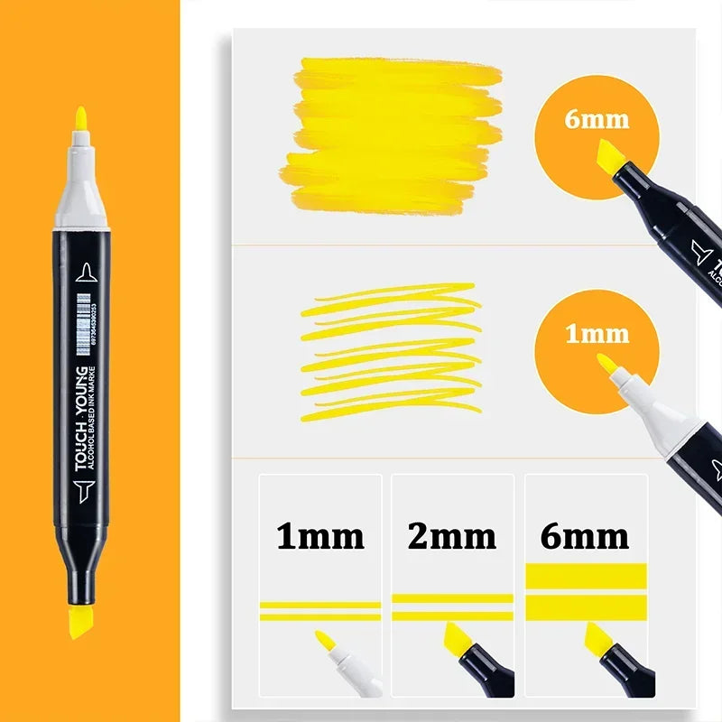 Buy The Best By Artsulli - Art is Long Life Short - 24-80 Colors Artist Double Headed Marker Pen Graffiti Manga Sketch Based Soft Brush