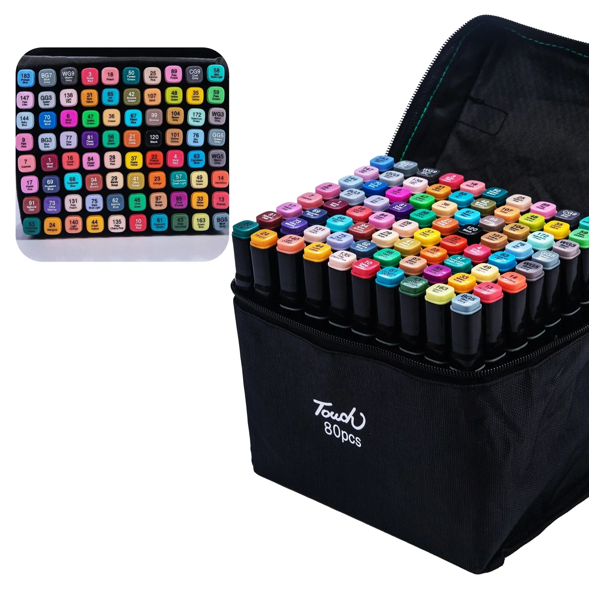 Buy The Best By Artsulli - Art is Long Life Short - 24-80 Colors Artist Double Headed Marker Pen Graffiti Manga Sketch Based Soft Brush