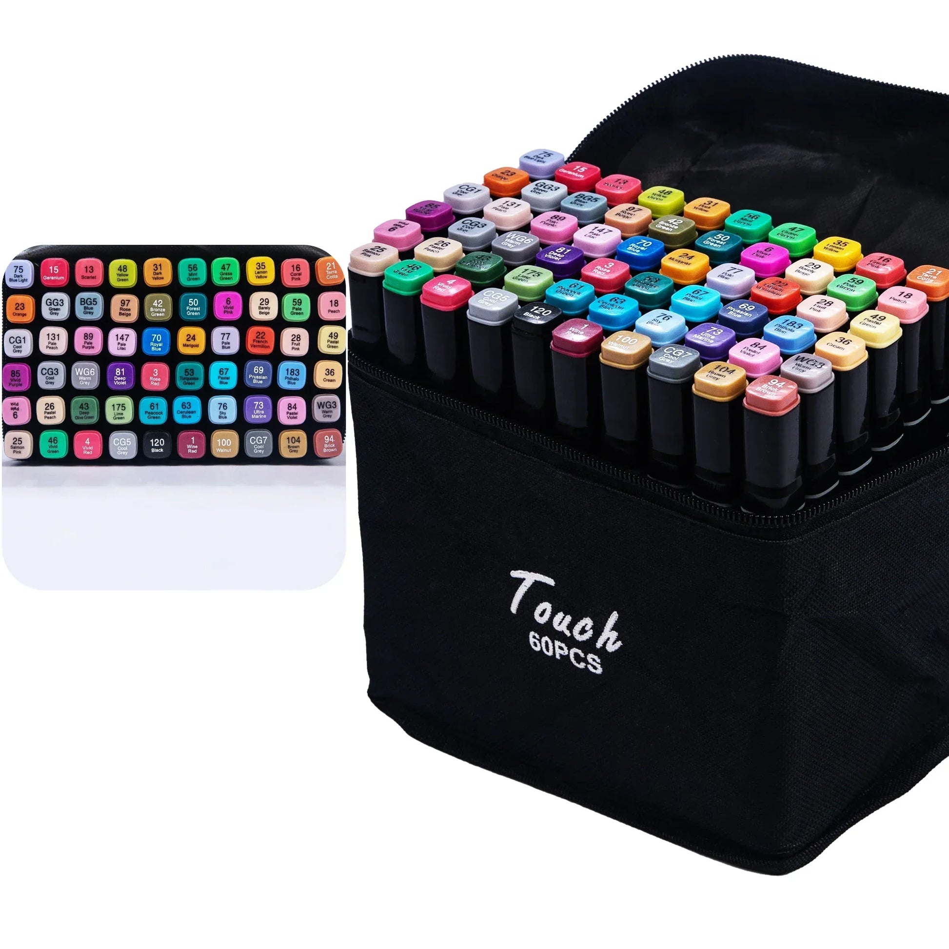 Buy The Best By Artsulli - Art is Long Life Short - 24-80 Colors Artist Double Headed Marker Pen Graffiti Manga Sketch Based Soft Brush