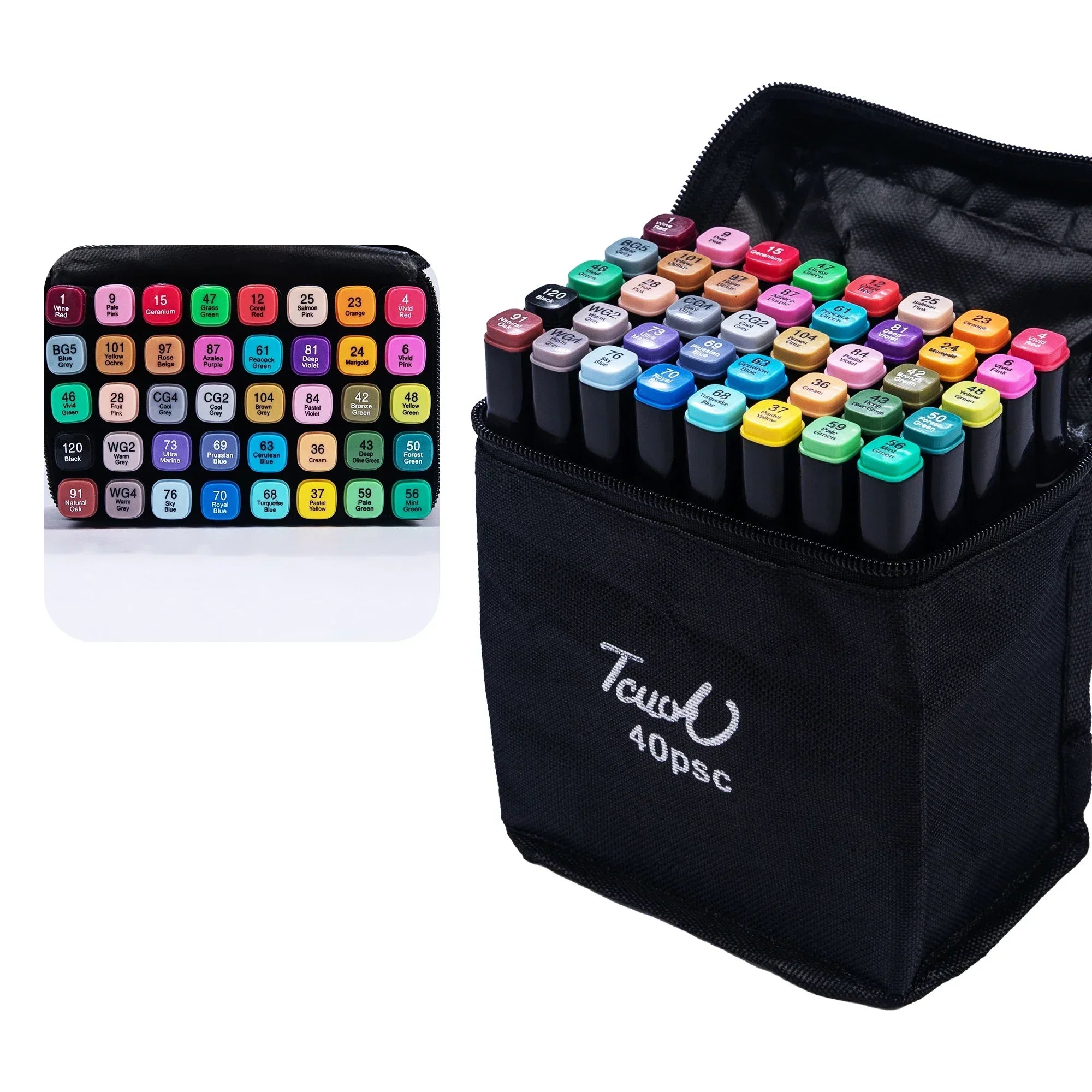 Buy The Best By Artsulli - Art is Long Life Short - 24-80 Colors Artist Double Headed Marker Pen Graffiti Manga Sketch Based Soft Brush