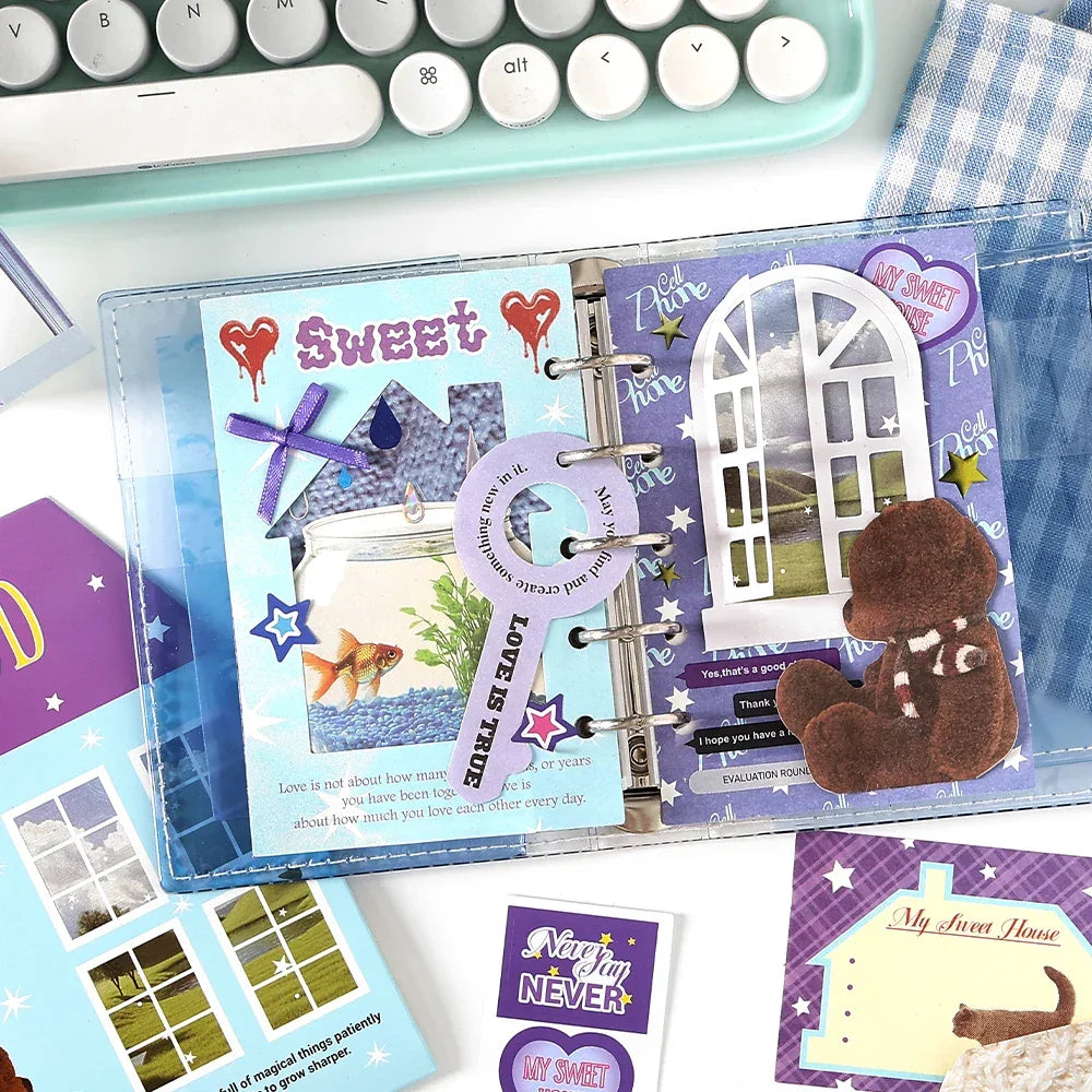 Buy The Best By Artsulli - Art is Long Life Short - 24pcs Kawaii Light Retro Material Decoration Pack Scrapbook Background Aesthetics