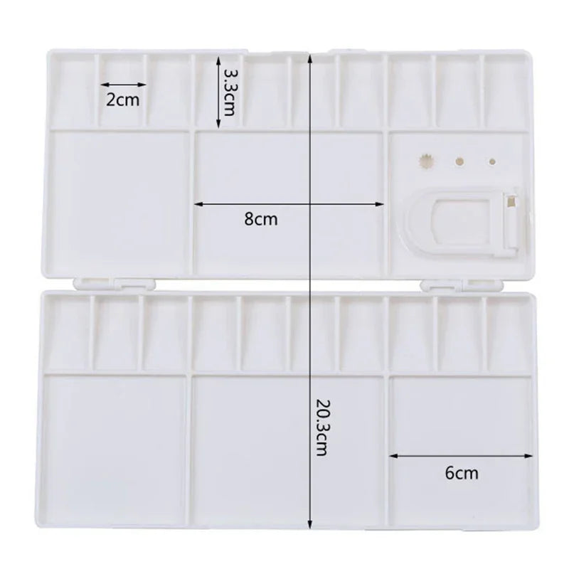 Buy The Best By Artsulli - Art is Long Life Short - 25 Grids Folding Watercolor Palette Painting Supplies - 2026