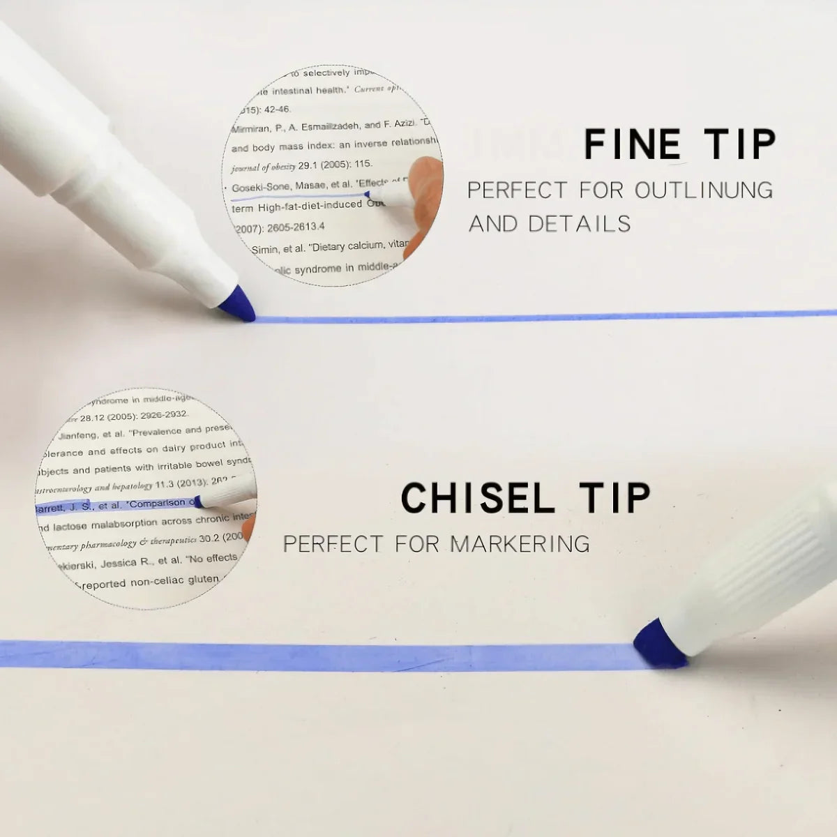 Buy The Best By Artsulli - Art is Long Life Short - 25-Pack Dual-Tip Highlighter Pens - Fine & Chisel Tips Vibrant Colors Perfect