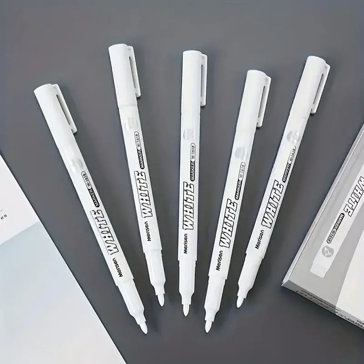 Buy The Best By Artsulli - Art is Long Life Short - 3/6pcs Waterproof White Marker Pen for Tire Painting Fabric Wood and Leather