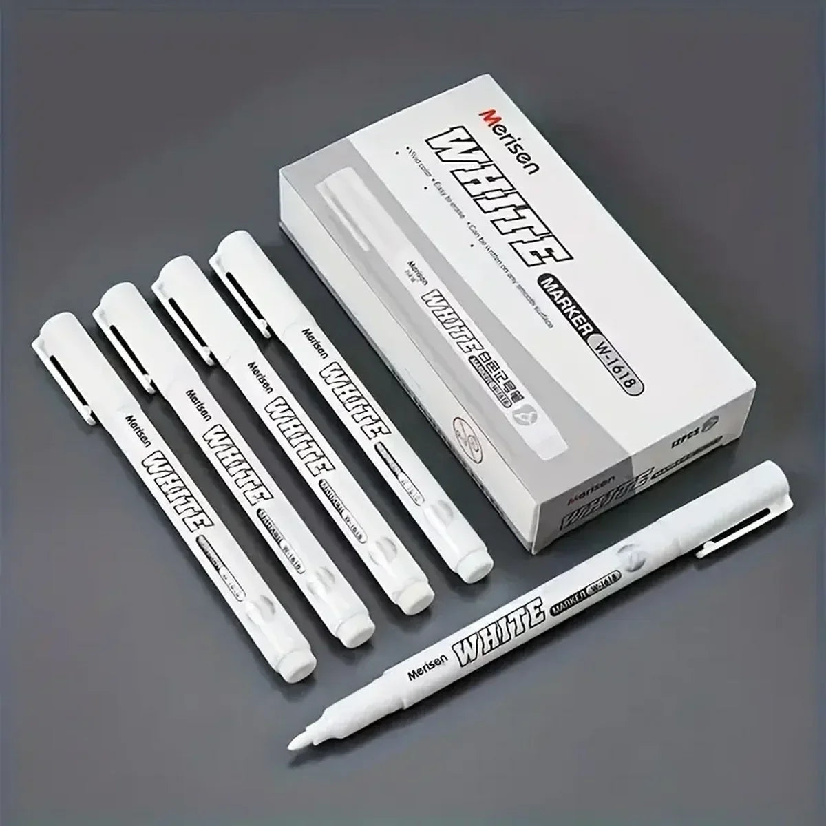 Buy The Best By Artsulli - Art is Long Life Short - 3/6pcs Waterproof White Marker Pen for Tire Painting Fabric Wood and Leather