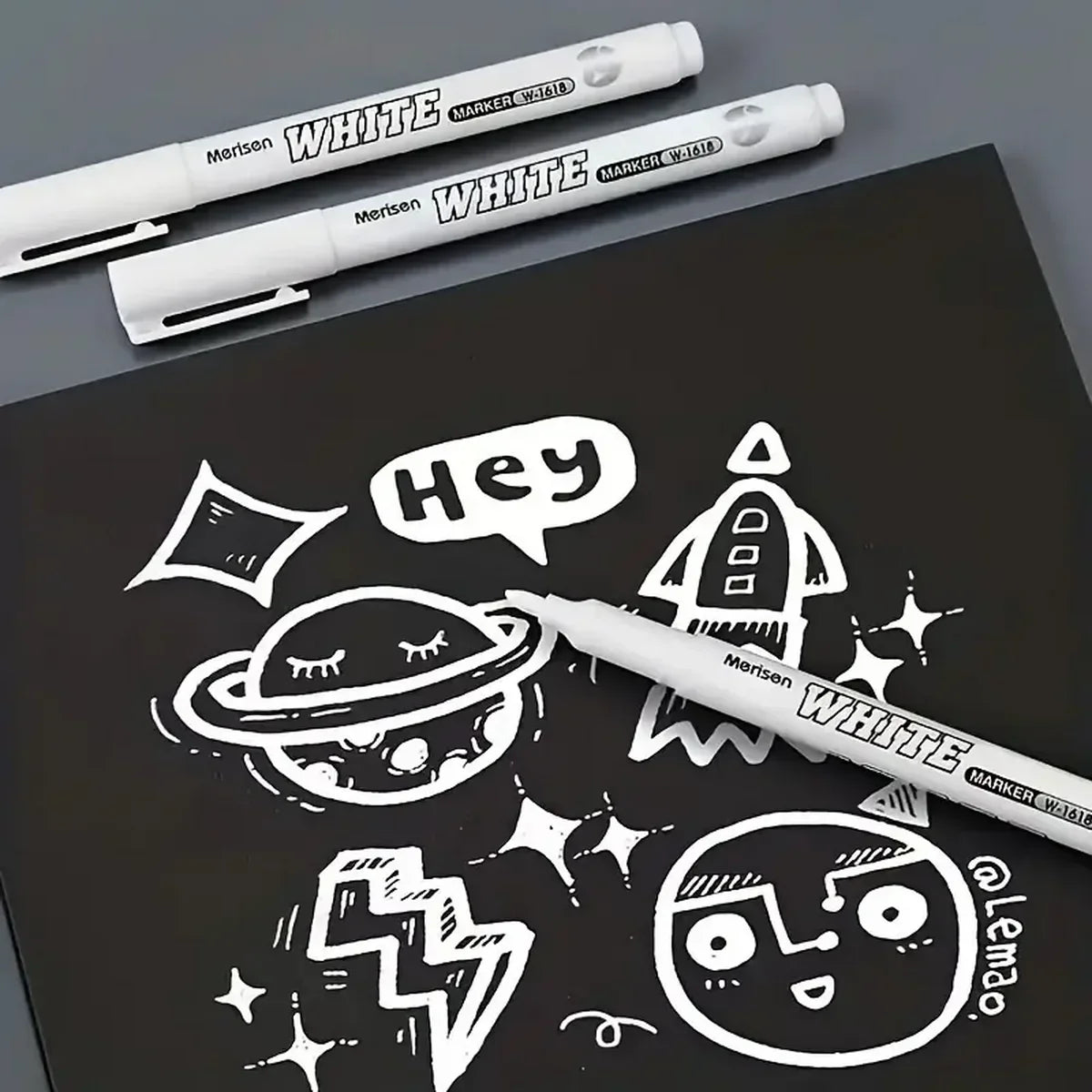 Buy The Best By Artsulli - Art is Long Life Short - 3/6pcs Waterproof White Marker Pen for Tire Painting Fabric Wood and Leather