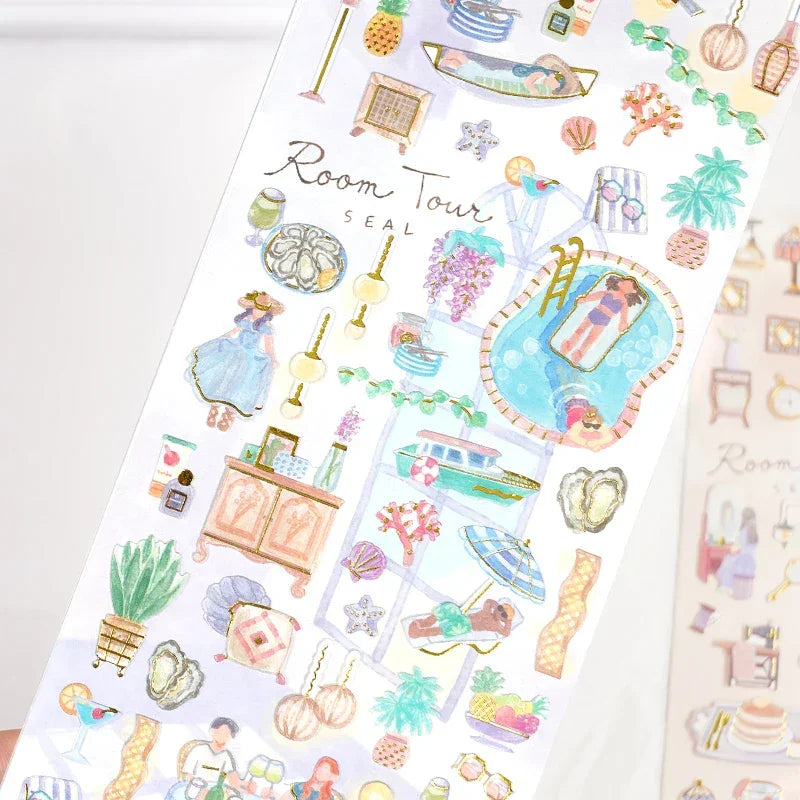Buy The Best By Artsulli - Art is Long Life Short - 3 pcs/6 pcs Random Girls Daily Stickers Scrapbooking Diy Journal Stationery Sticker