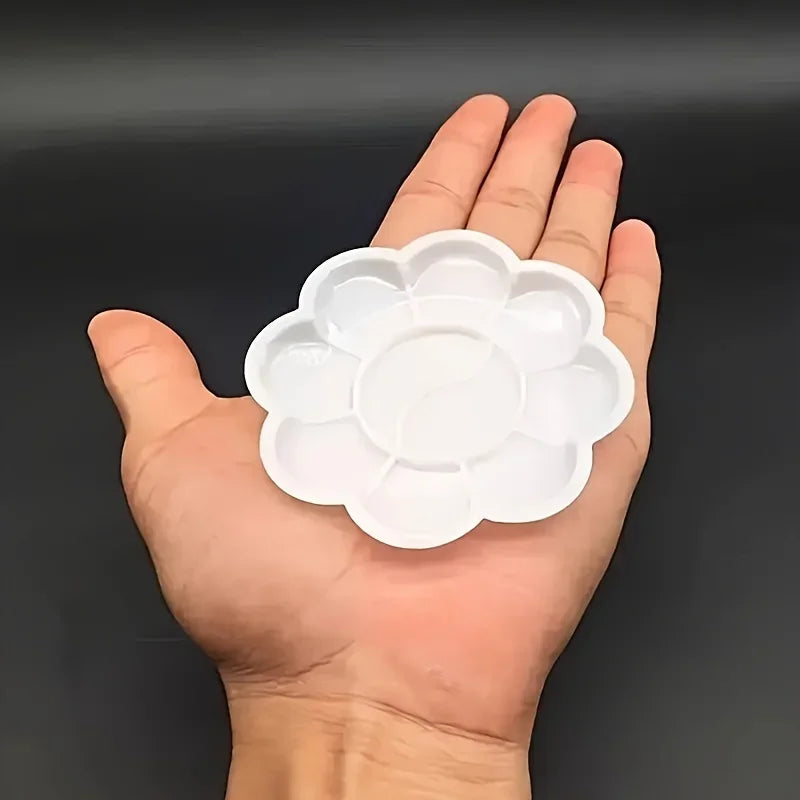 Buy The Best By Artsulli - Art is Long Life Short - 30-Pack Mini Flower-Shaped Plastic Palette Set Ideal for Watercolor Acrylic & Gouache