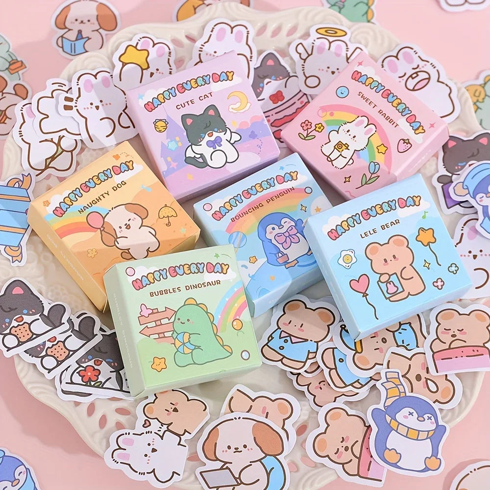 Buy The Best By Artsulli - Art is Long Life Short - 300 Sheets Cute Cartoon Animals Washi Scrapbooking Stickers Set Decorative DIY Crafts