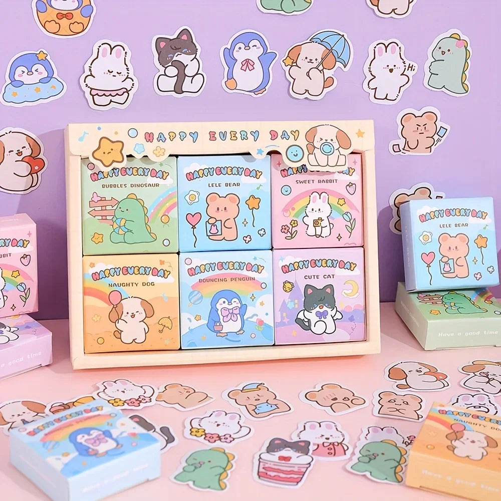 Buy The Best By Artsulli - Art is Long Life Short - 300 Sheets Cute Cartoon Animals Washi Scrapbooking Stickers Set Decorative DIY Crafts