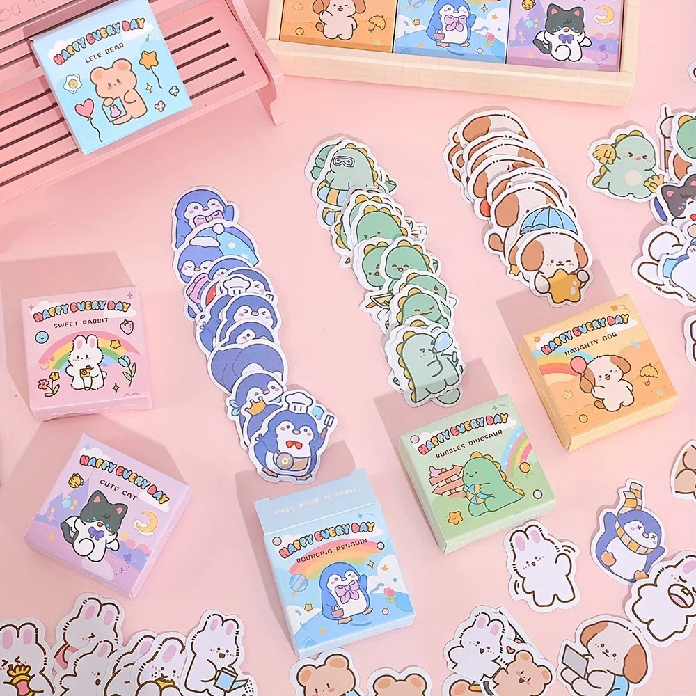 Buy The Best By Artsulli - Art is Long Life Short - 300 Sheets Cute Cartoon Animals Washi Scrapbooking Stickers Set Decorative DIY Crafts