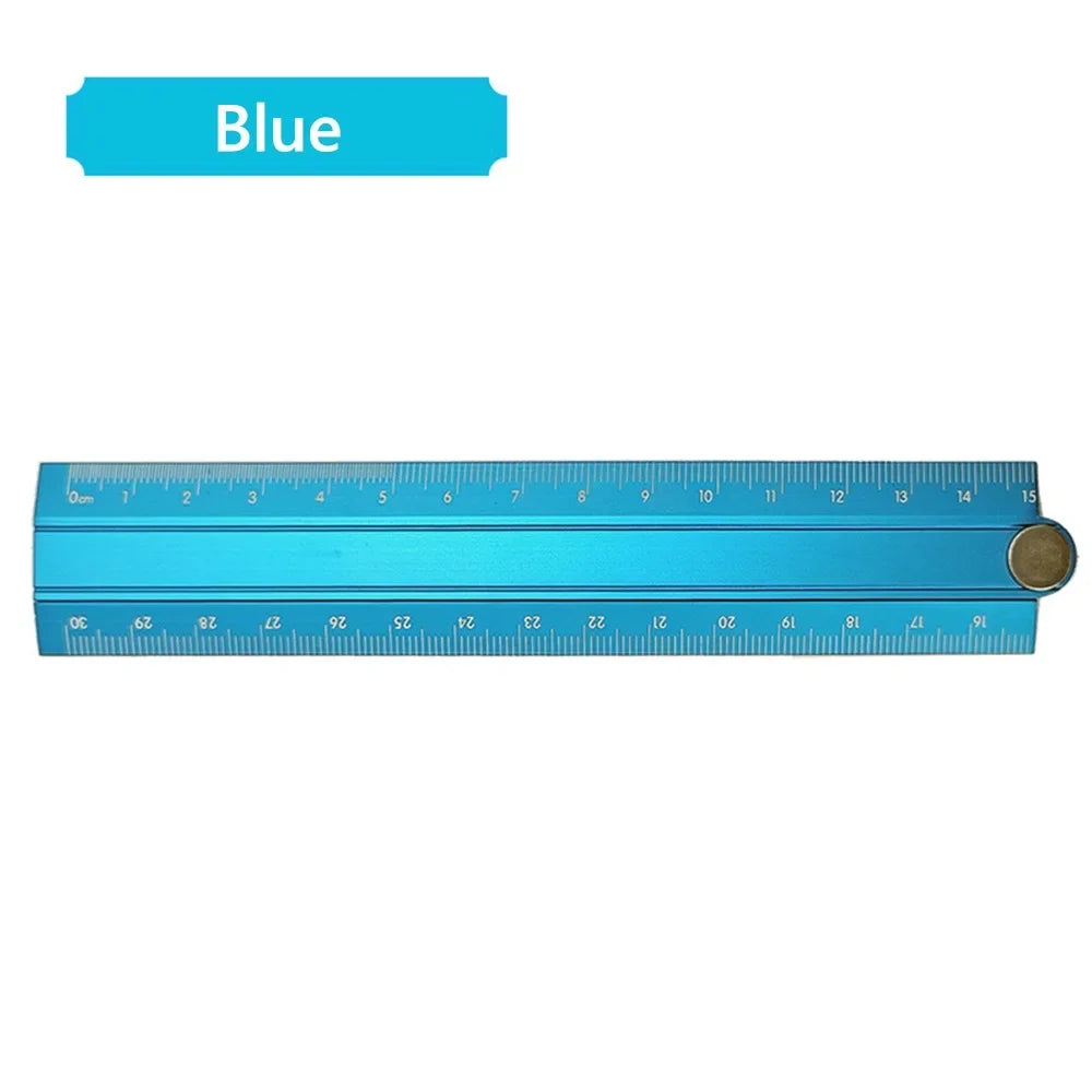 Buy The Best By Artsulli - Art is Long Life Short - 30cm Folding Ruler Drawing Measuirng Tool Aluminum Alloy Straight Multifunctional Metal