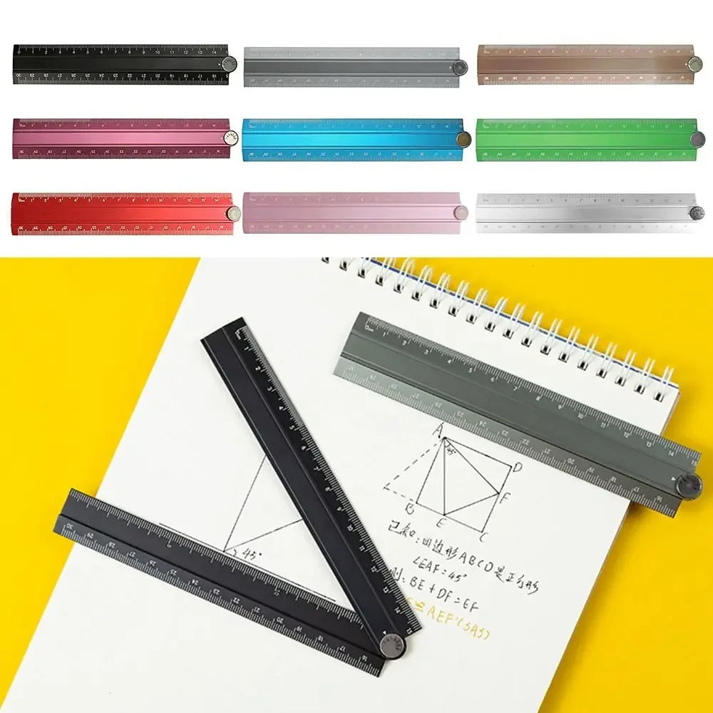 Buy The Best By Artsulli - Art is Long Life Short - 30cm Folding Ruler Drawing Measuirng Tool Aluminum Alloy Straight Multifunctional Metal