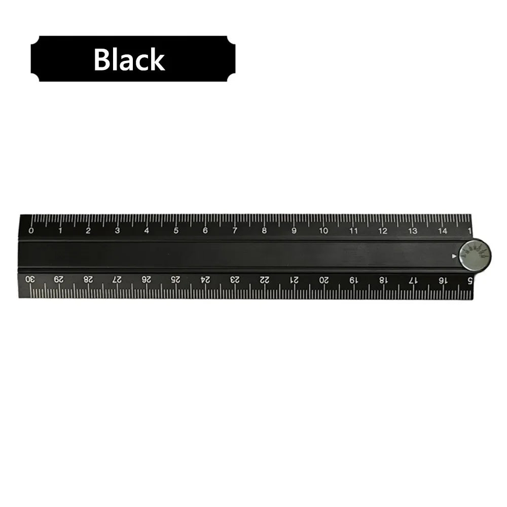 Buy The Best By Artsulli - Art is Long Life Short - 30cm Folding Ruler Drawing Measuirng Tool Aluminum Alloy Straight Multifunctional Metal