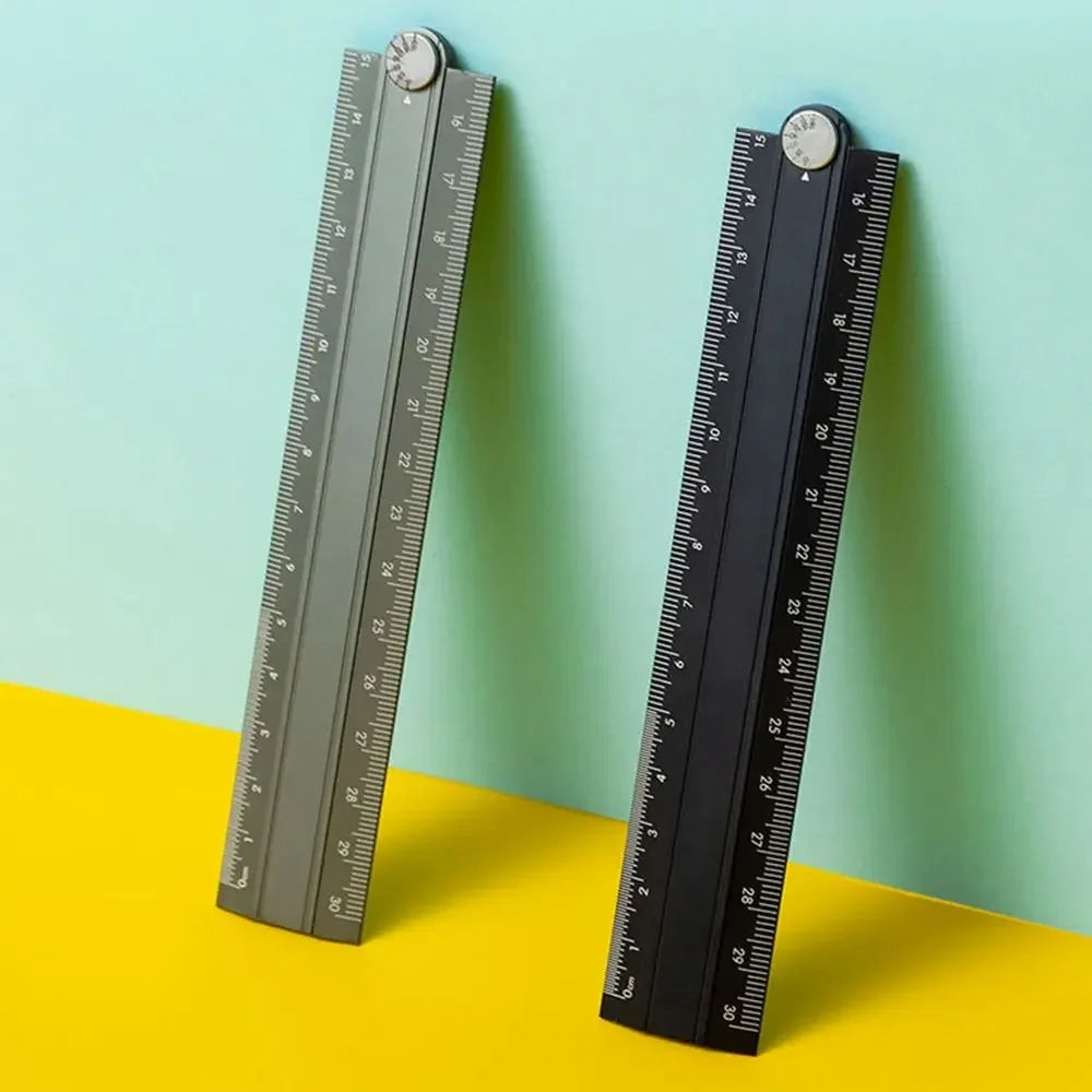 Buy The Best By Artsulli - Art is Long Life Short - 30cm Folding Ruler Drawing Measuirng Tool Aluminum Alloy Straight Multifunctional Metal