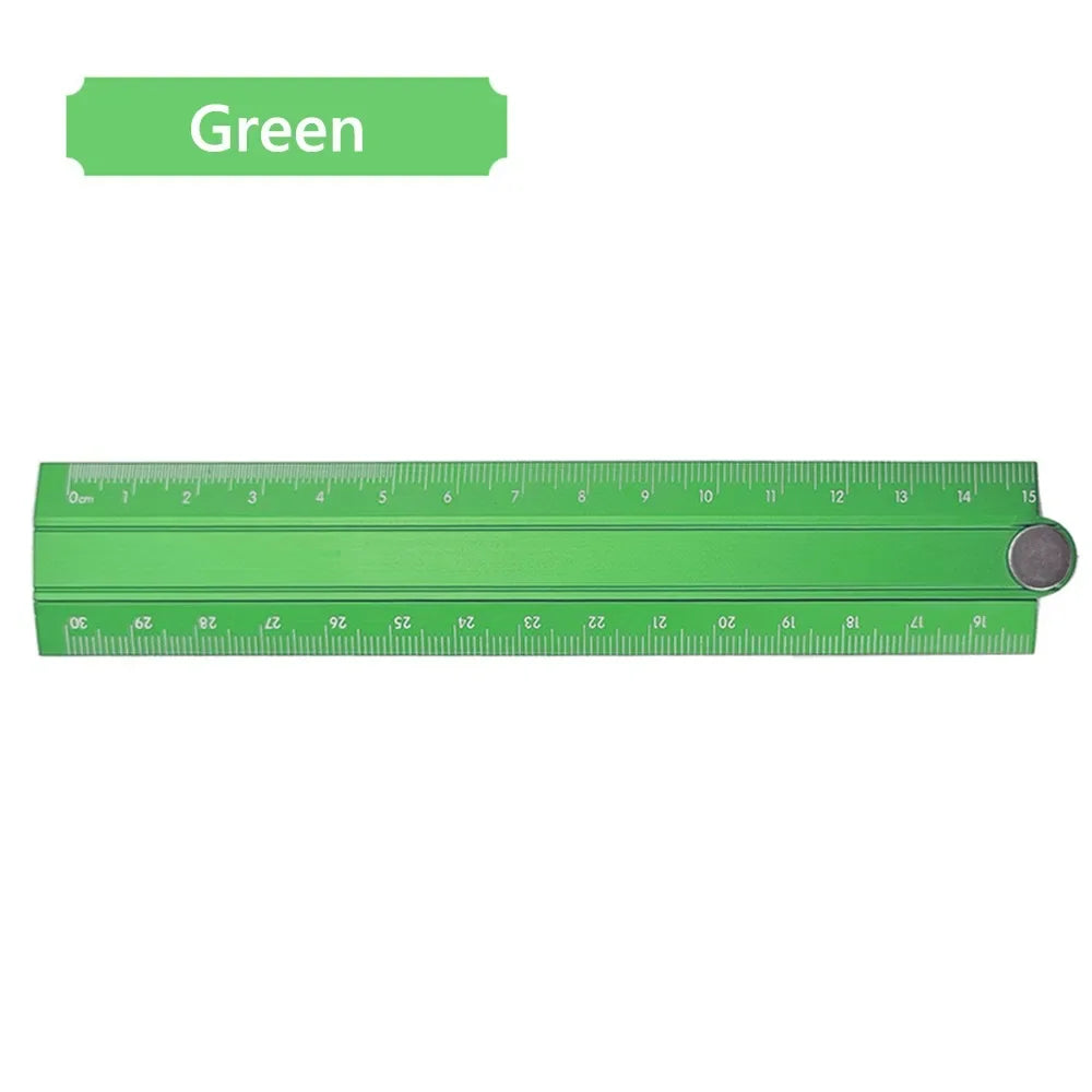 Buy The Best By Artsulli - Art is Long Life Short - 30cm Folding Ruler Drawing Measuirng Tool Aluminum Alloy Straight Multifunctional Metal