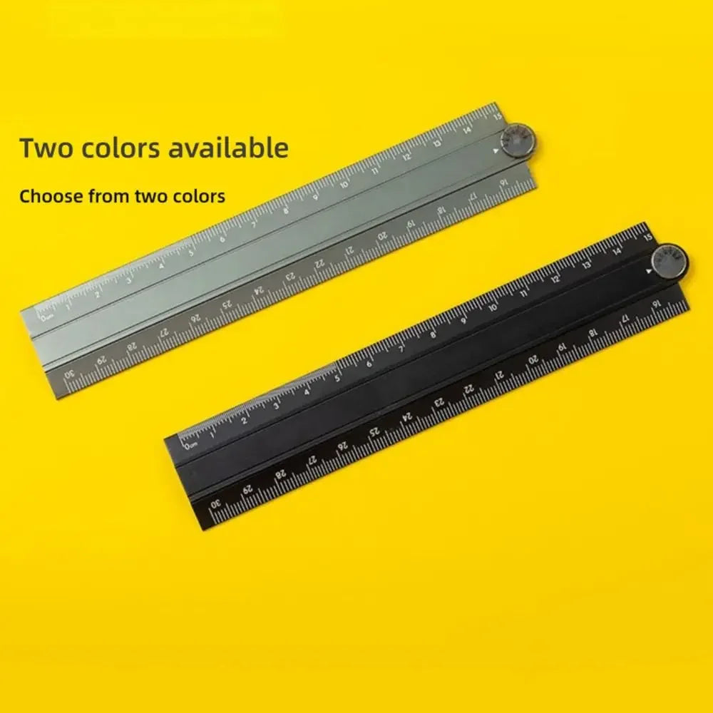 Buy The Best By Artsulli - Art is Long Life Short - 30cm Folding Ruler Drawing Measuirng Tool Aluminum Alloy Straight Multifunctional Metal