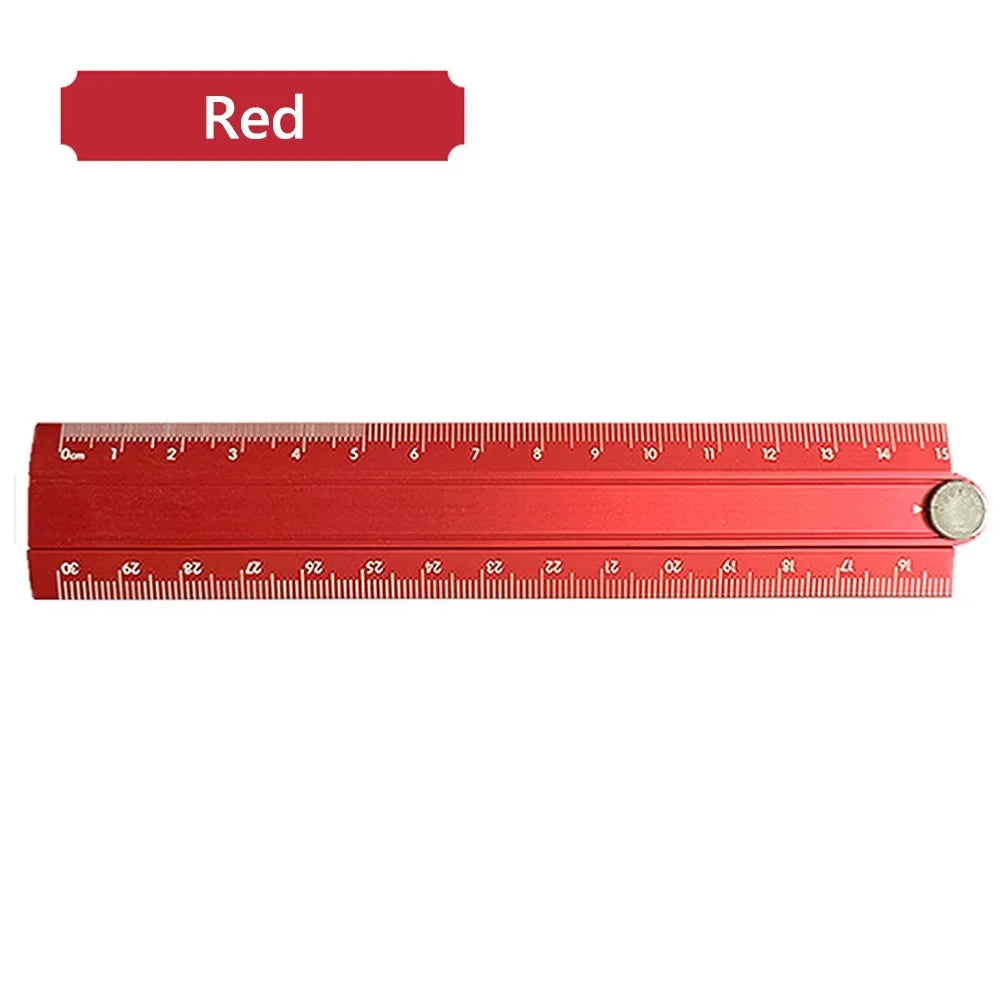 Buy The Best By Artsulli - Art is Long Life Short - 30cm Folding Ruler Drawing Measuirng Tool Aluminum Alloy Straight Multifunctional Metal
