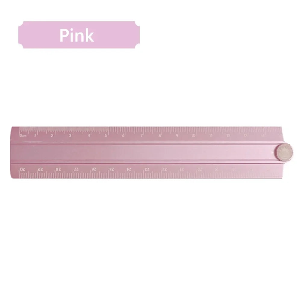 Buy The Best By Artsulli - Art is Long Life Short - 30cm Folding Ruler Drawing Measuirng Tool Aluminum Alloy Straight Multifunctional Metal