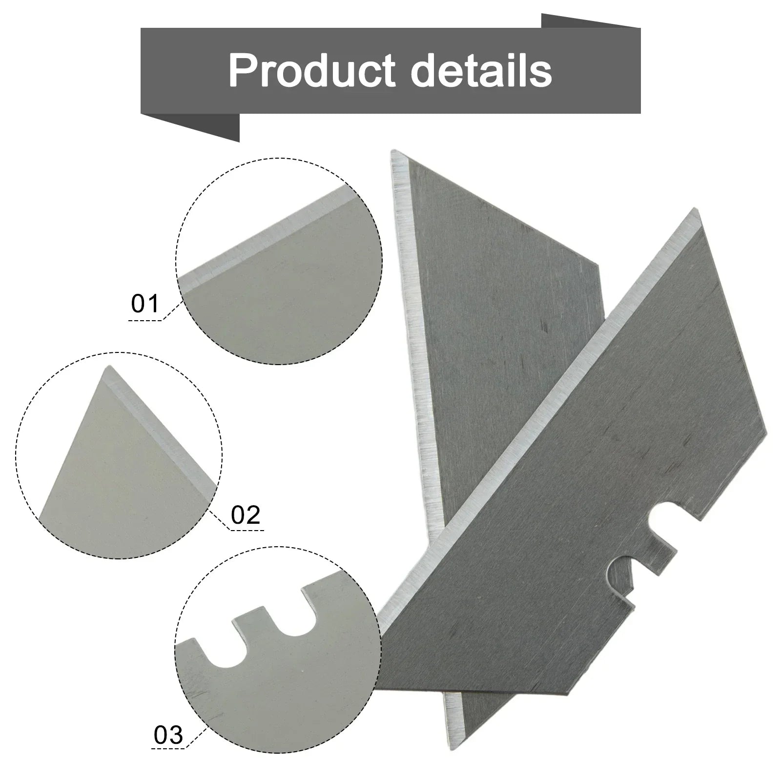 Buy The Best By Artsulli - Art is Long Life Short - 30Pcs Set Trapezoidal Blade Replacement Craft CutterTool Multifunction Office Supplies
