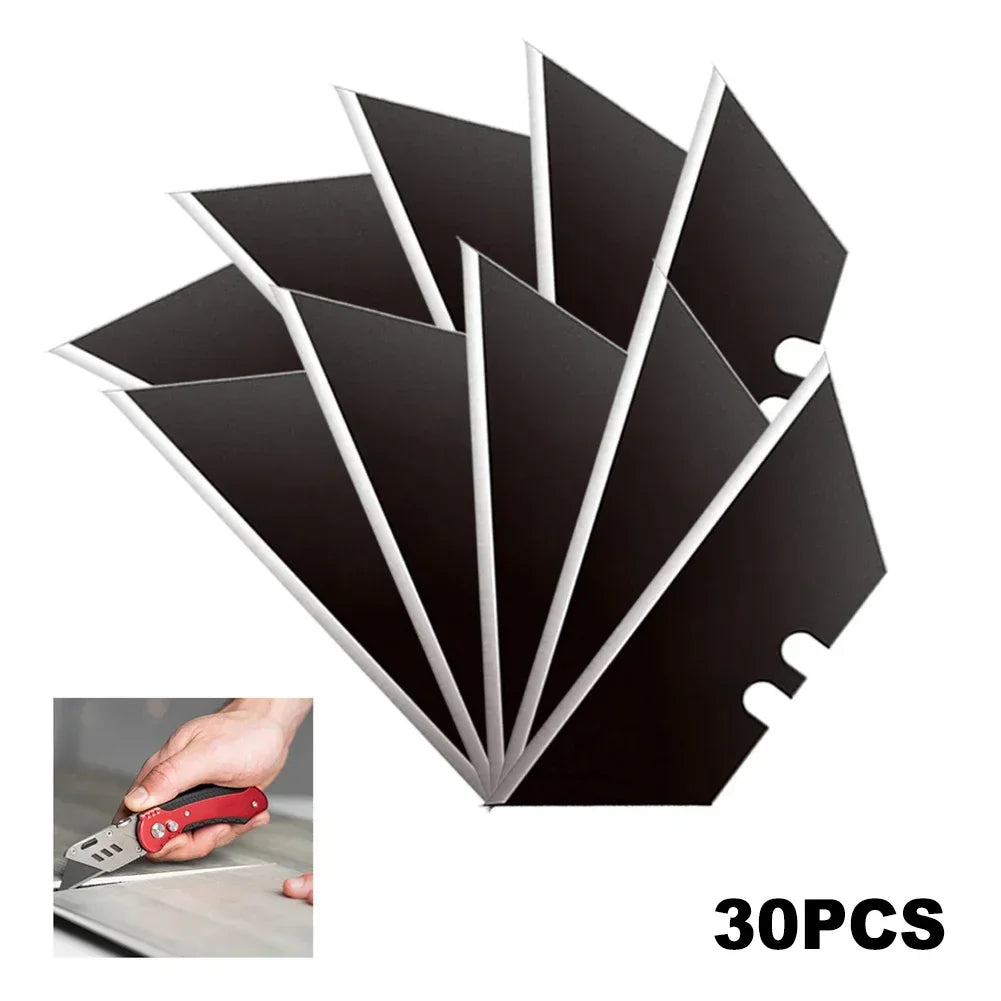 Buy The Best By Artsulli - Art is Long Life Short - 30Pcs Set Trapezoidal Blade Replacement Craft CutterTool Multifunction Office Supplies