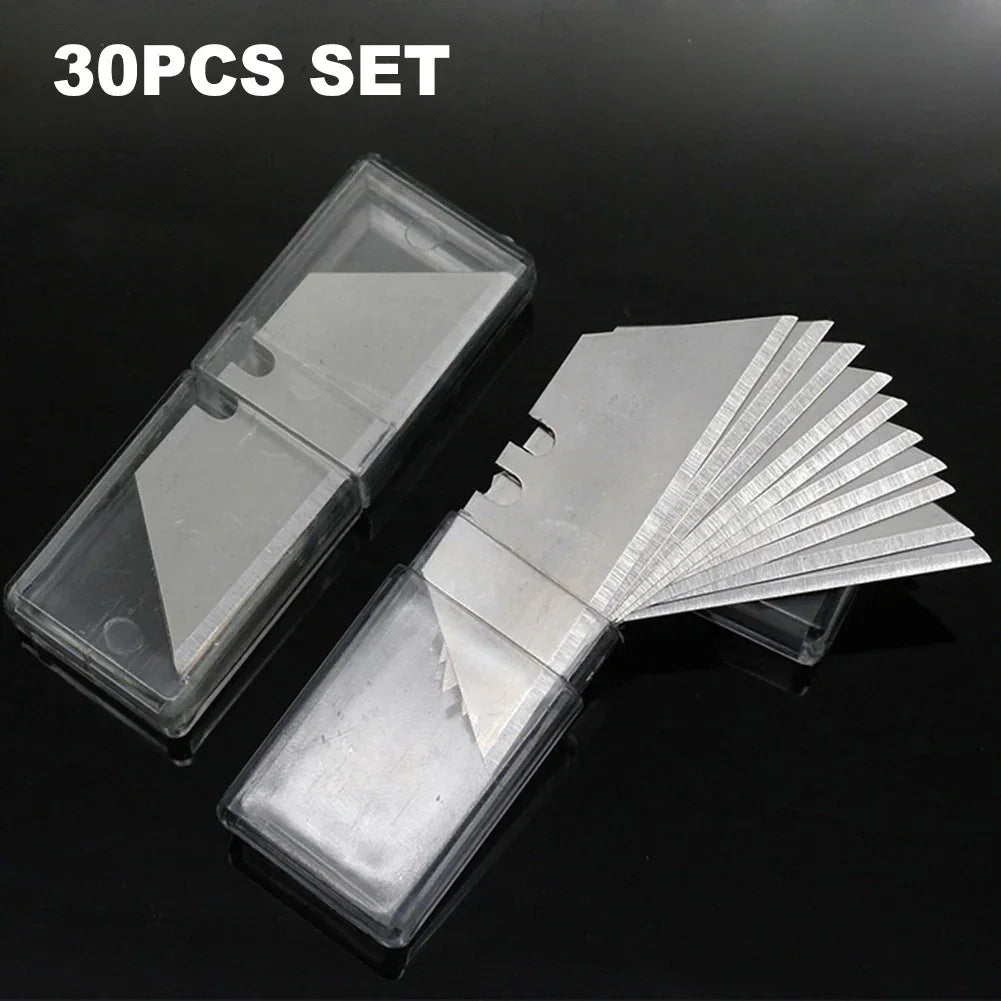 Buy The Best By Artsulli - Art is Long Life Short - 30Pcs Set Trapezoidal Blade Replacement Craft CutterTool Multifunction Office Supplies