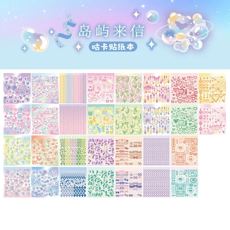 Buy The Best By Artsulli - Art is Long Life Short - 30sheets Kawaii Cartoon Mini Stickers Cute Die Cut Sticker Book Creative Decor Diary