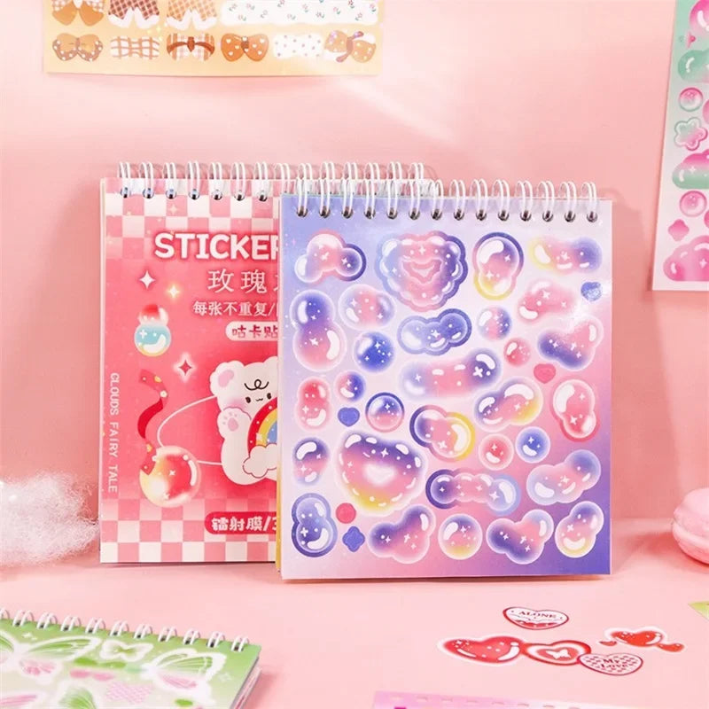 Buy The Best By Artsulli - Art is Long Life Short - 30sheets Kawaii Cartoon Mini Stickers Cute Die Cut Sticker Book Creative Decor Diary