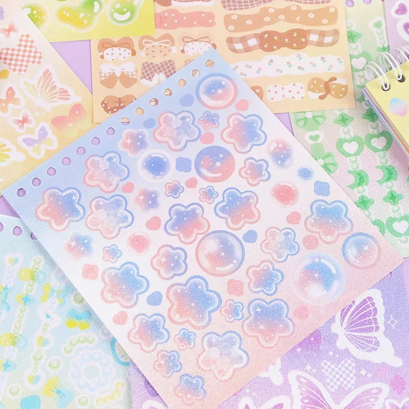 Buy The Best By Artsulli - Art is Long Life Short - 30sheets Kawaii Cartoon Mini Stickers Cute Die Cut Sticker Book Creative Decor Diary