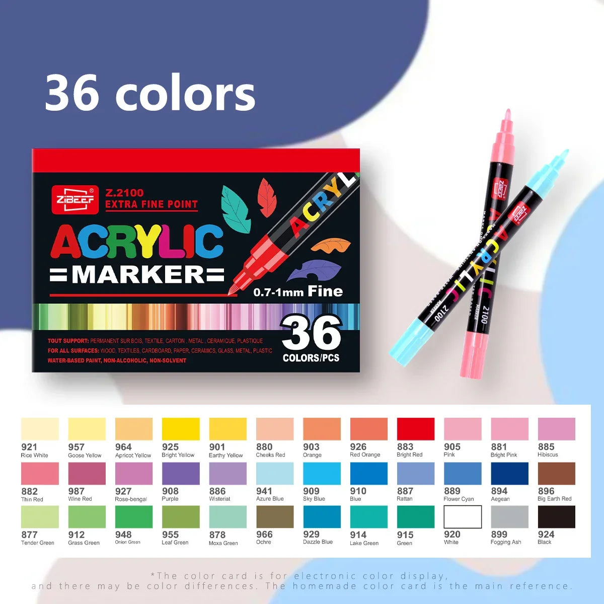 Buy The Best By Artsulli - Art is Long Life Short - 36-240 Acrylic Paint Markers Waterproof & High Saturation