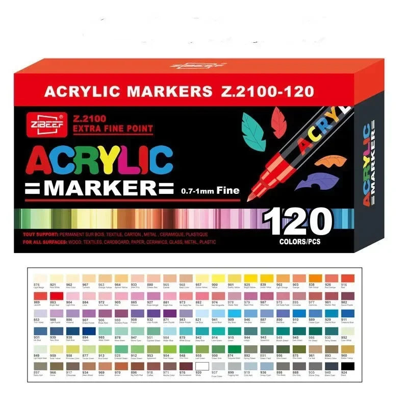 Buy The Best By Artsulli - Art is Long Life Short - 36-240 Acrylic Paint Markers Waterproof & High Saturation