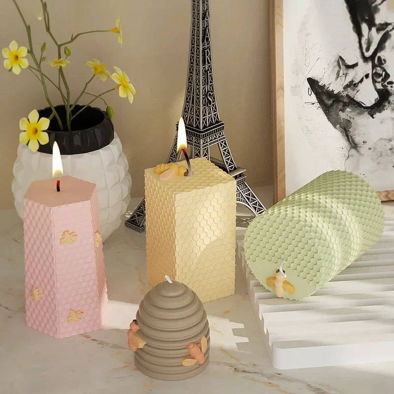 Buy The Best By Artsulli - Art is Long Life Short - 3D Beehive Silicone Candle Mold DIY Honeycomb Aroma Plaster Soap Cake Baking Mould