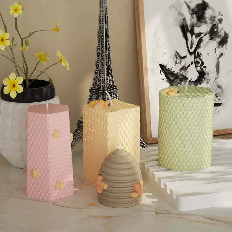 Buy The Best By Artsulli - Art is Long Life Short - 3D Beehive Silicone Candle Mold DIY Honeycomb Aroma Plaster Soap Cake Baking Mould