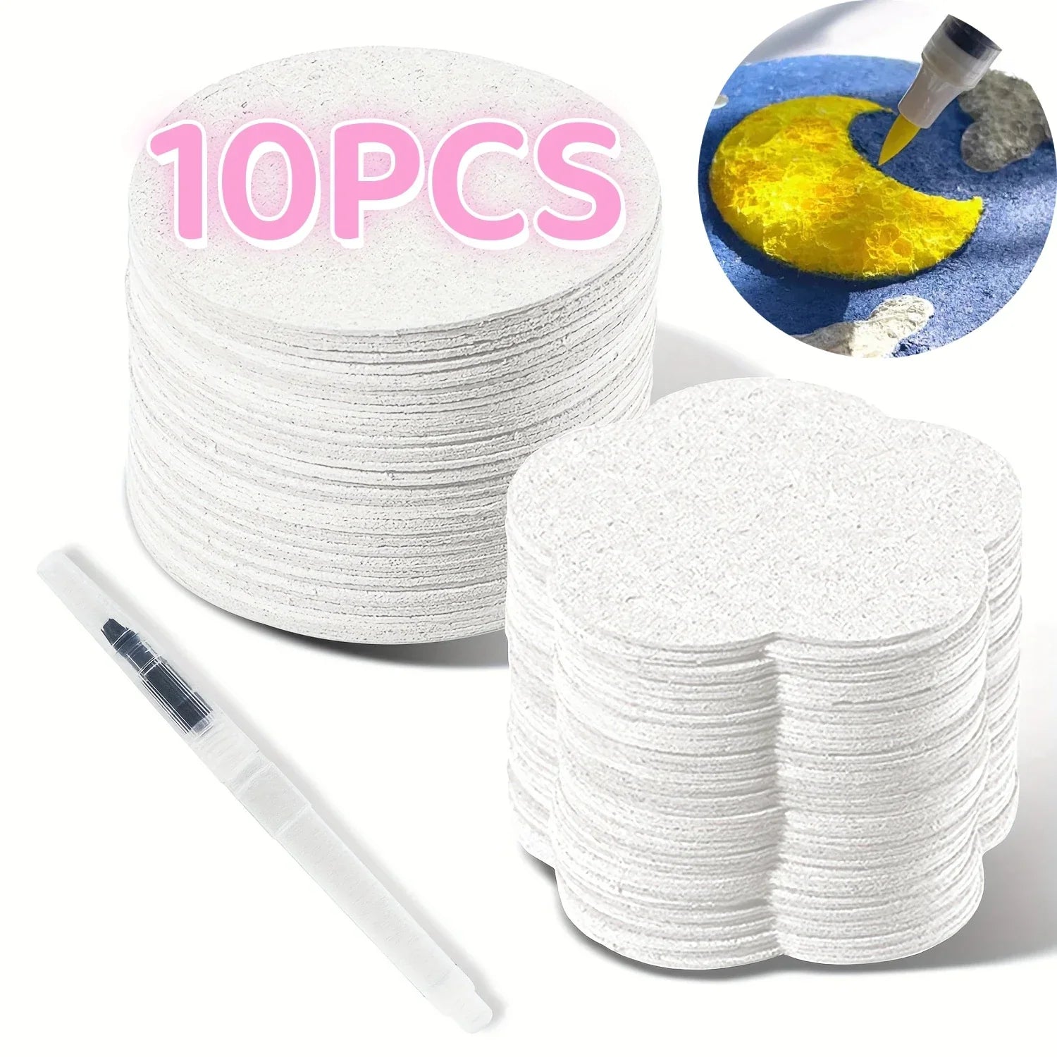 Buy The Best By Artsulli - Art is Long Life Short - 3D Drawing Magic Canvas Sponge Foam Texture Painting Paper Kids DIY Craft Birthday
