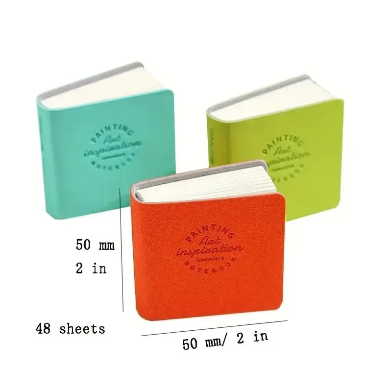 Buy The Best By Artsulli - Art is Long Life Short - 3Pcs/Pack Mini Drawing Book Square Watercolor Sketchbook Thick Paper 3 Painting Work