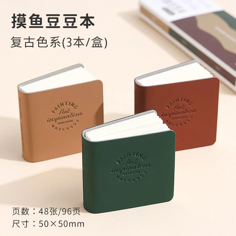 Buy The Best By Artsulli - Art is Long Life Short - 3pcs/set Colorful Mini Drawing Books Square Watercolor Sketchbook Thick Paper Study