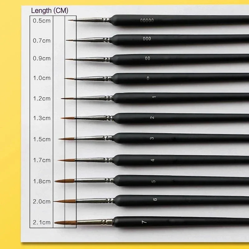 Buy The Best By Artsulli - Art is Long Life Short - 4/5/8/10/11Pcs Borrence Brush Watercolors Hook Line Pen Supplies Drawing Artist Fine