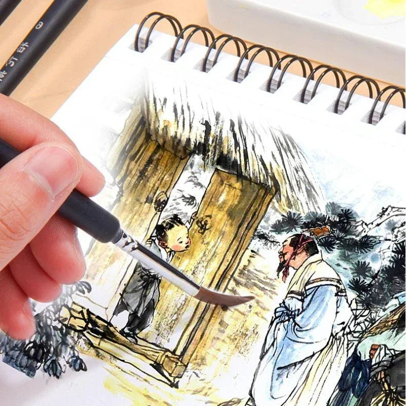 Buy The Best By Artsulli - Art is Long Life Short - 4/5/8/10/11Pcs Borrence Brush Watercolors Hook Line Pen Supplies Drawing Artist Fine