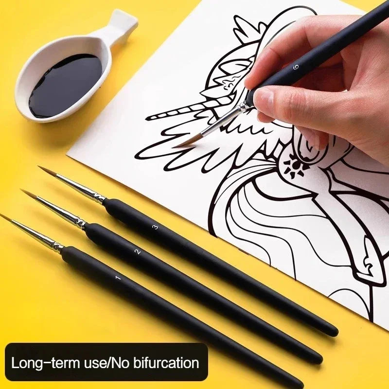 Buy The Best By Artsulli - Art is Long Life Short - 4/5/8/10/11Pcs Borrence Brush Watercolors Hook Line Pen Supplies Drawing Artist Fine