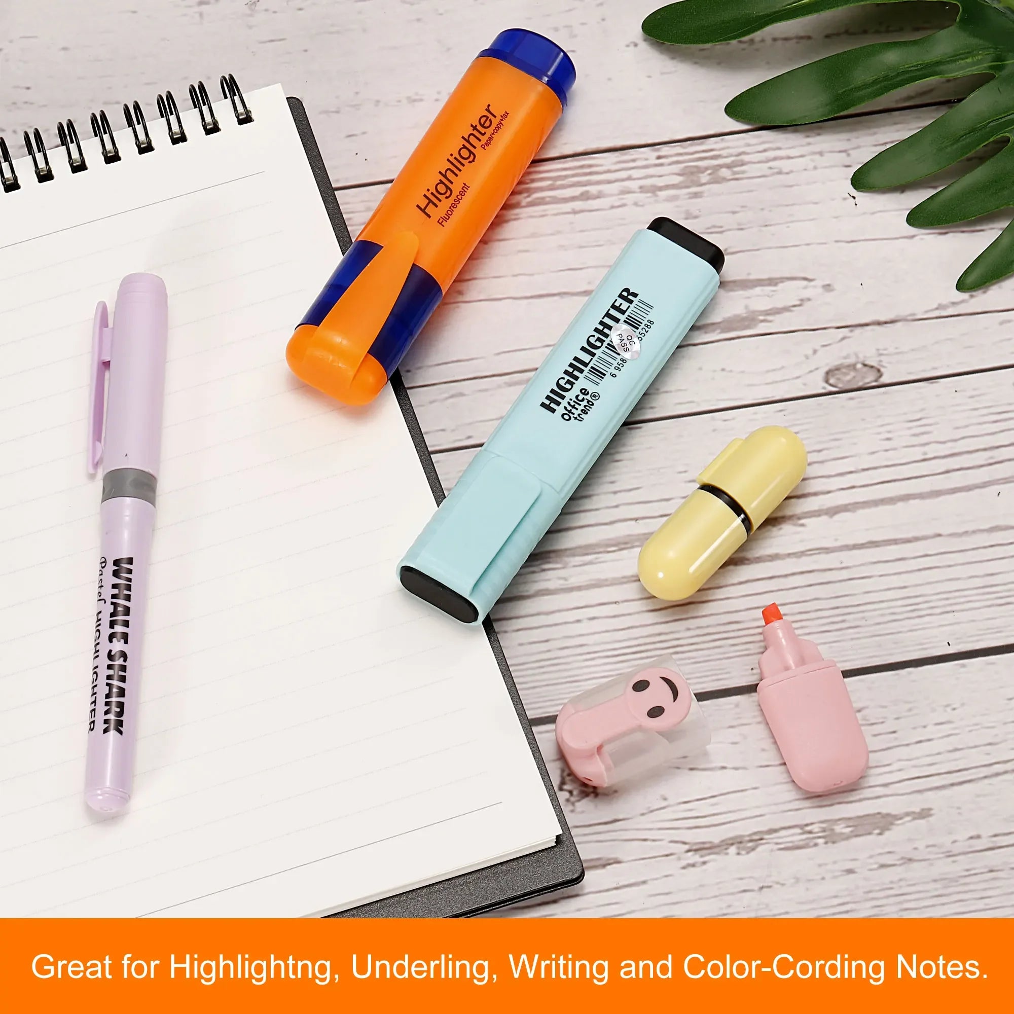 Buy The Best By Artsulli - Art is Long Life Short - 4/6Pc Highlighter Fluorescent Pen Broad Tip Writing Marker Pens for Drawing Doodling