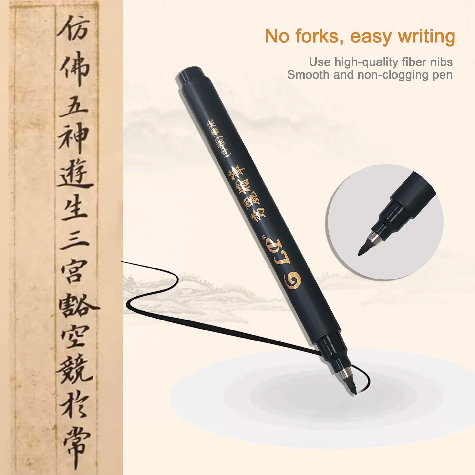 Buy The Best By Artsulli - Art is Long Life Short - 4 pcs Calligraphy Marker Pens Brush as a gift for Craft Supplies Writing Office School