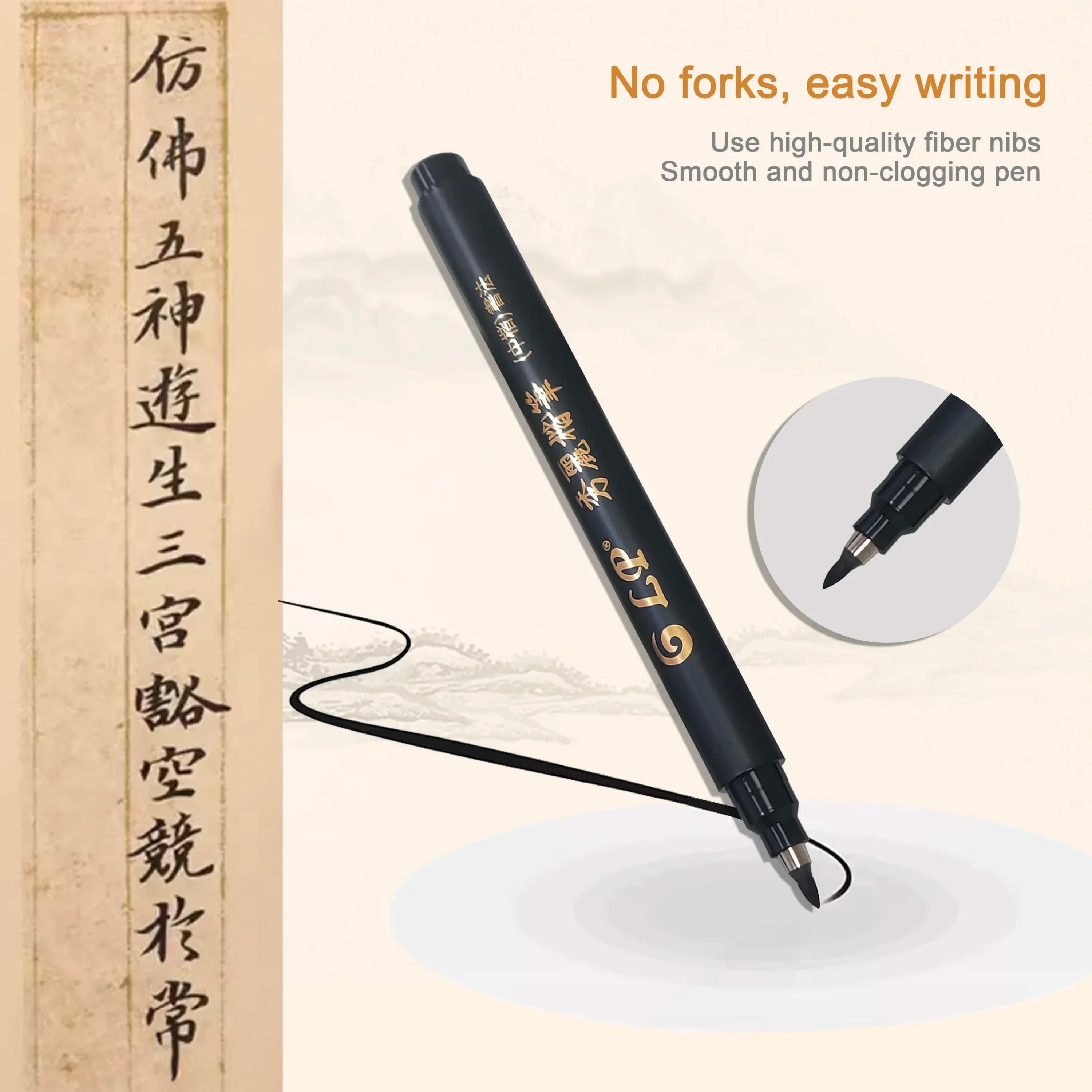 Buy The Best By Artsulli - Art is Long Life Short - 4 pcs Calligraphy Marker Pens Brush as a gift for Craft Supplies Writing Office School