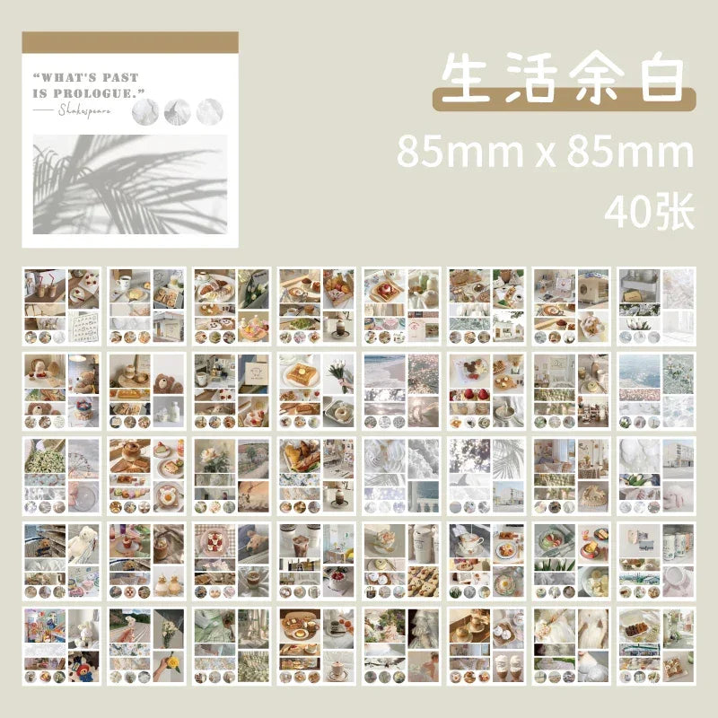 Buy The Best By Artsulli - Art is Long Life Short - 40pcs Decoration Sticker Planner Handbook Scrapbook DIY Material Creative Aesthetics