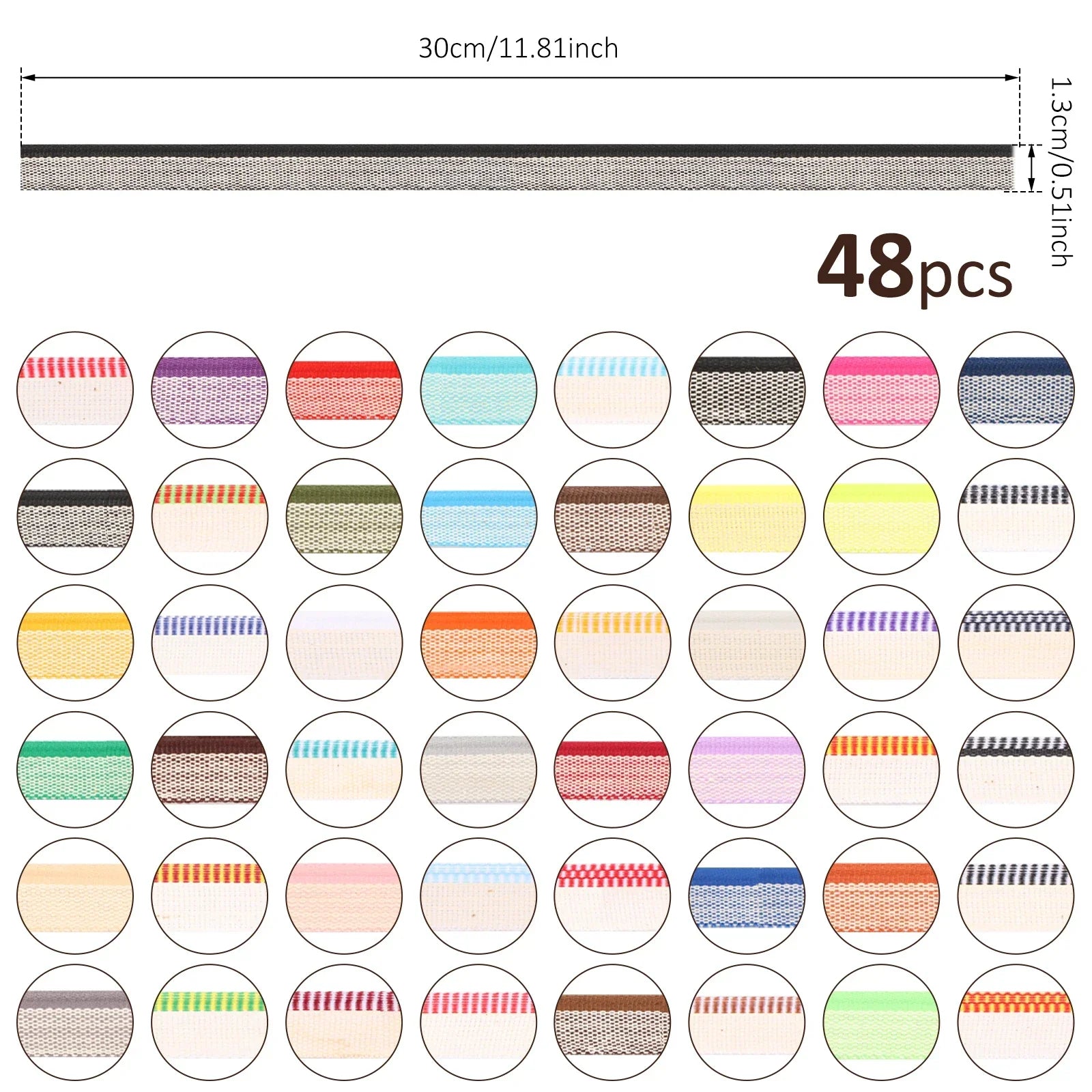 Buy The Best By Artsulli - Art is Long Life Short - 48Pcs Book Binding Headbands Endbands Headband Kit 11.8 Inch Cloth Supplies