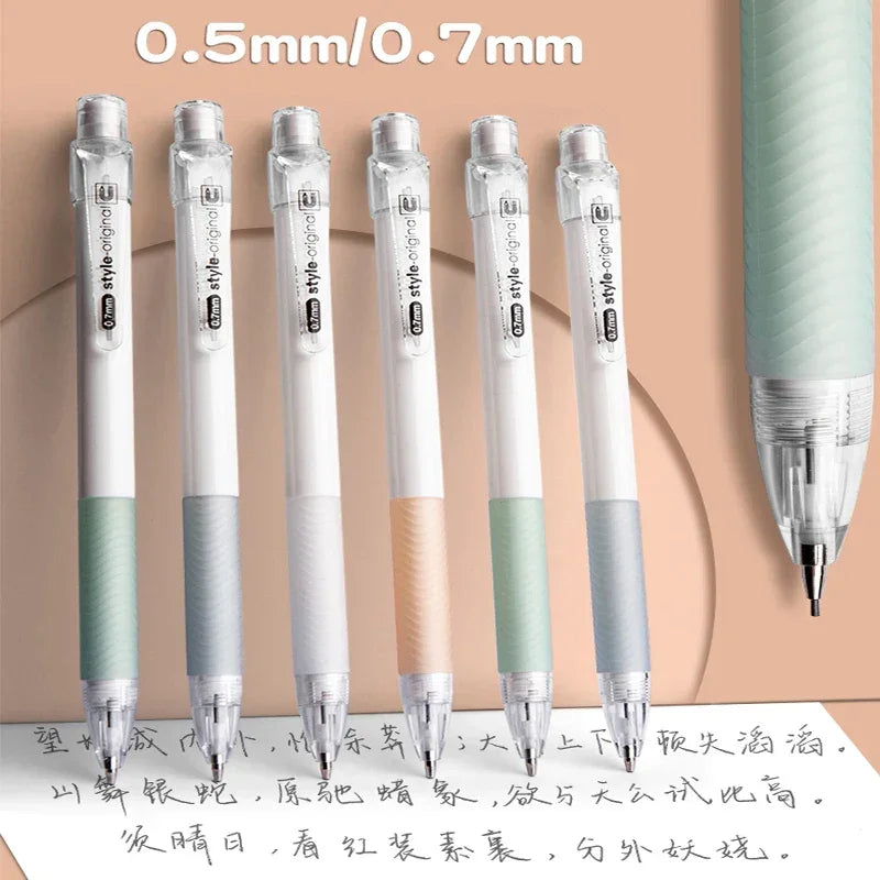 Buy The Best By Artsulli - Art is Long Life Short - 4PC/Set Mechanical Pencil Stationery Lapices Soft Rubber Grip 0.5/0.7mm School Supplies