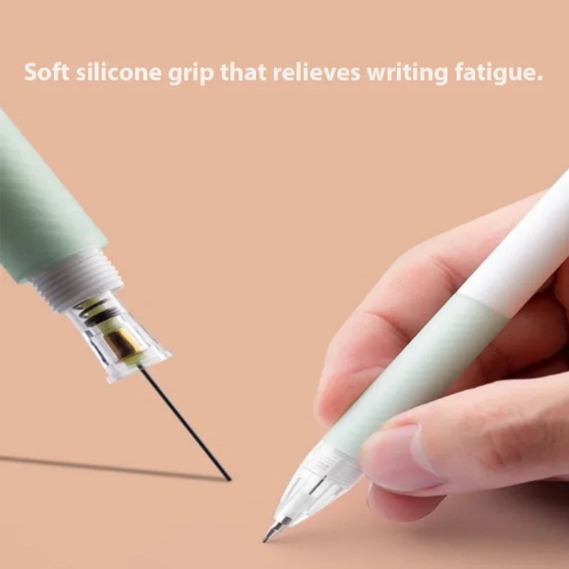 Buy The Best By Artsulli - Art is Long Life Short - 4PC/Set Mechanical Pencil Stationery Lapices Soft Rubber Grip 0.5/0.7mm School Supplies