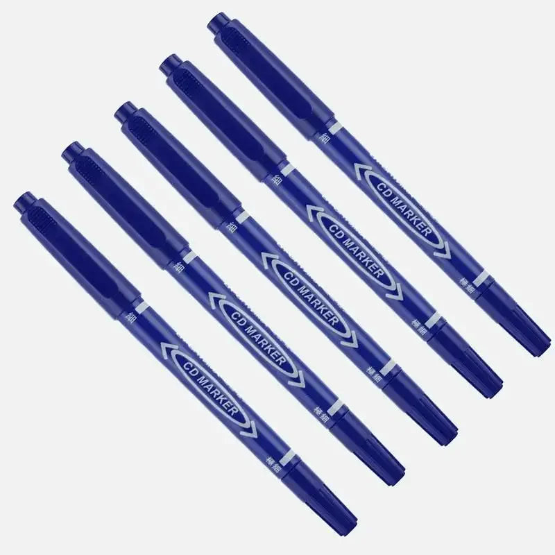 Buy The Best By Artsulli - Art is Long Life Short - 5/10 Pcs Twin Tip Permanent Marker Black/Blue/Red Oil Pen Fine Nid Ink Stationery