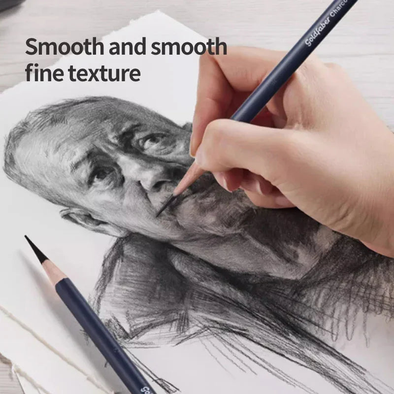 Buy The Best By Artsulli - Art is Long Life Short - 5/10PCS Faber Castell Goldfaber Charcoal Graphite Sketch Set Pencils for Drawing