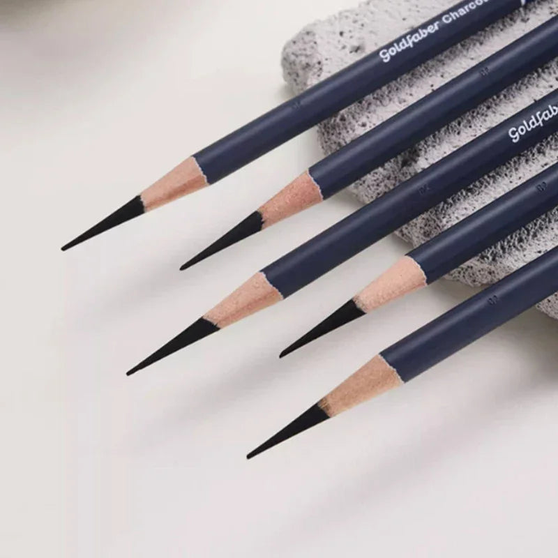 Buy The Best By Artsulli - Art is Long Life Short - 5/10PCS Faber Castell Goldfaber Charcoal Graphite Sketch Set Pencils for Drawing