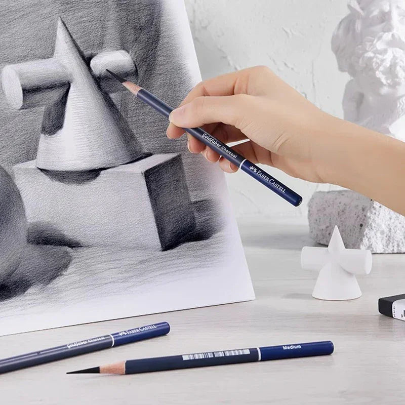 Buy The Best By Artsulli - Art is Long Life Short - 5/10PCS Faber Castell Goldfaber Charcoal Graphite Sketch Set Pencils for Drawing